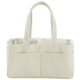 thumbnail image 1 of Diaper Caddy Organizer for Baby Nursery, Felt Storage Basket with Handles for Diapers, Wipes, Toys & Baby Essentials, Car Organizer, Oatmeal, 1 of 9