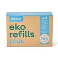 thumbnail image 1 of Diaper Dekor Eko Plus Refills, 4 Count | ONLY Eco-Friendly Diaper Pail Refills Made With 70% Recycled Materials | Quicker, Easier & More Cost Effective than Trash Bags, 1 of 6