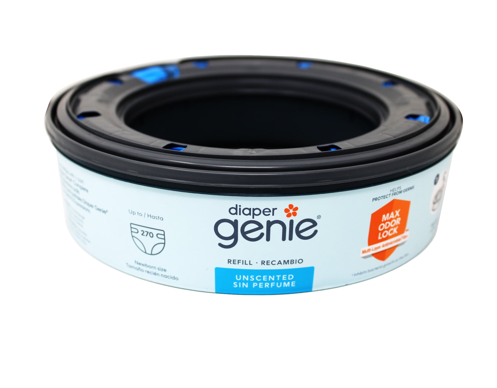 Diaper Genie Bags Refills 270 Count, Max Odor Lock - 8 Pack