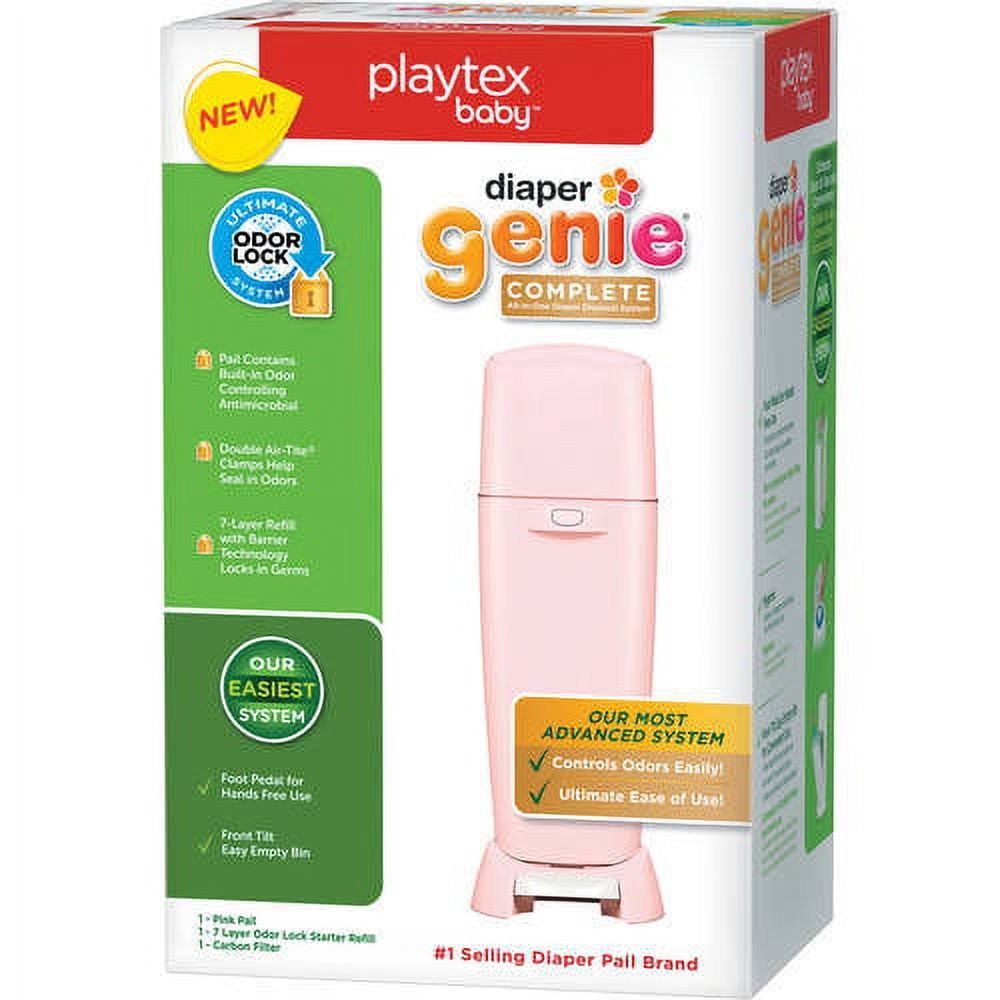 Diaper Genie Complete Diaper Pail, Pink