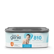 Diaper Genie Jumbo Square Refill, Unscented, Holds up to 810 newborn diapers, Blue