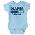 thumbnail image 1 of Diaper Loading Cute Computer Humor Romper Boys or Girls Infant Baby Brisco Brands 6M, 1 of 6