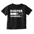 thumbnail image 1 of Diaper Loading Cute Computer Humor Toddler Boy Girl T Shirt Infant Toddler Brisco Brands 12M, 1 of 6