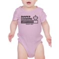 thumbnail image 1 of Diaper Loading Please Wait Bodysuit Infant -Smartprints Designs,  18 Months, 1 of 4