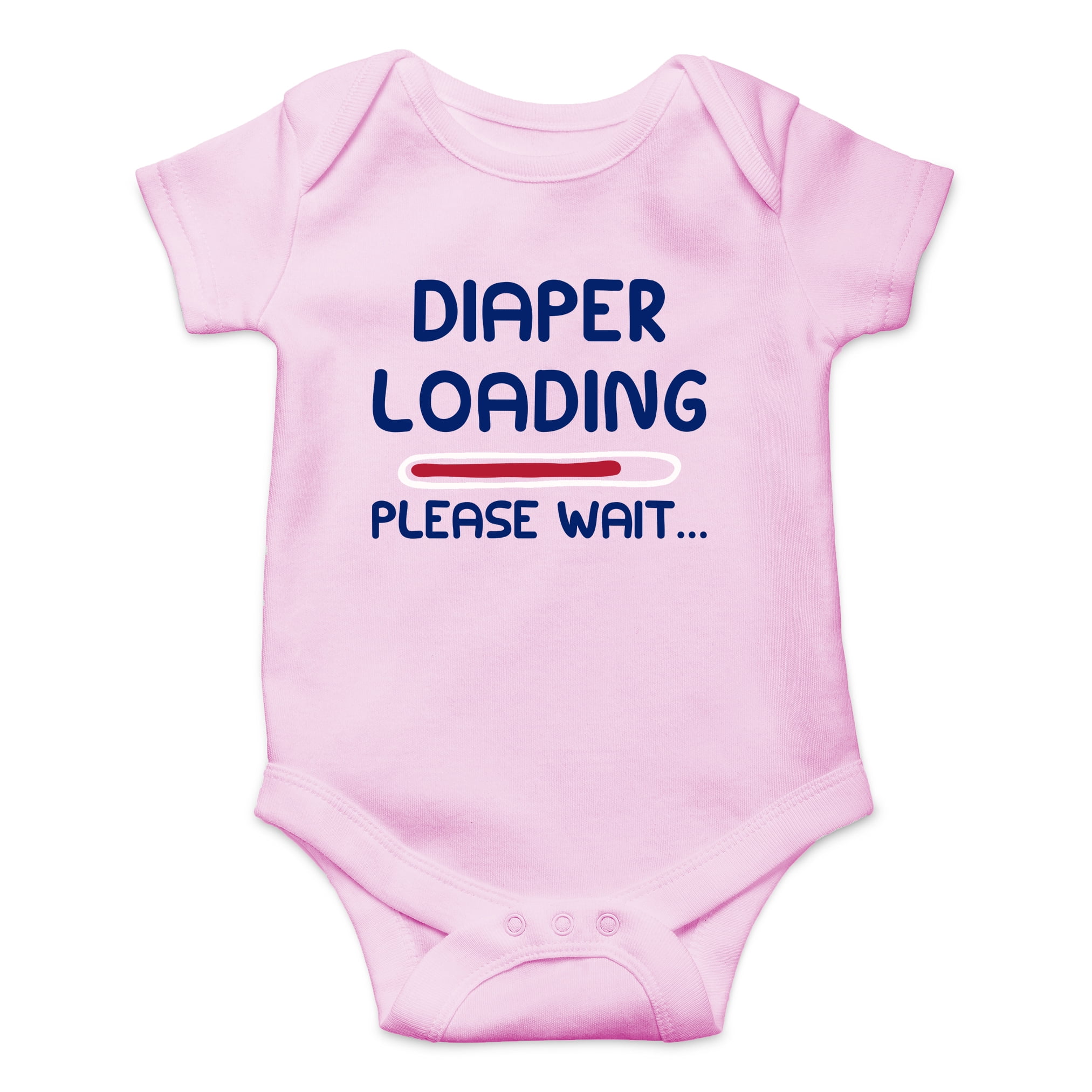 Diaper Loading, Please Wait Poop is Coming Funny Pooping Joke Cute OnePiece Infant Baby