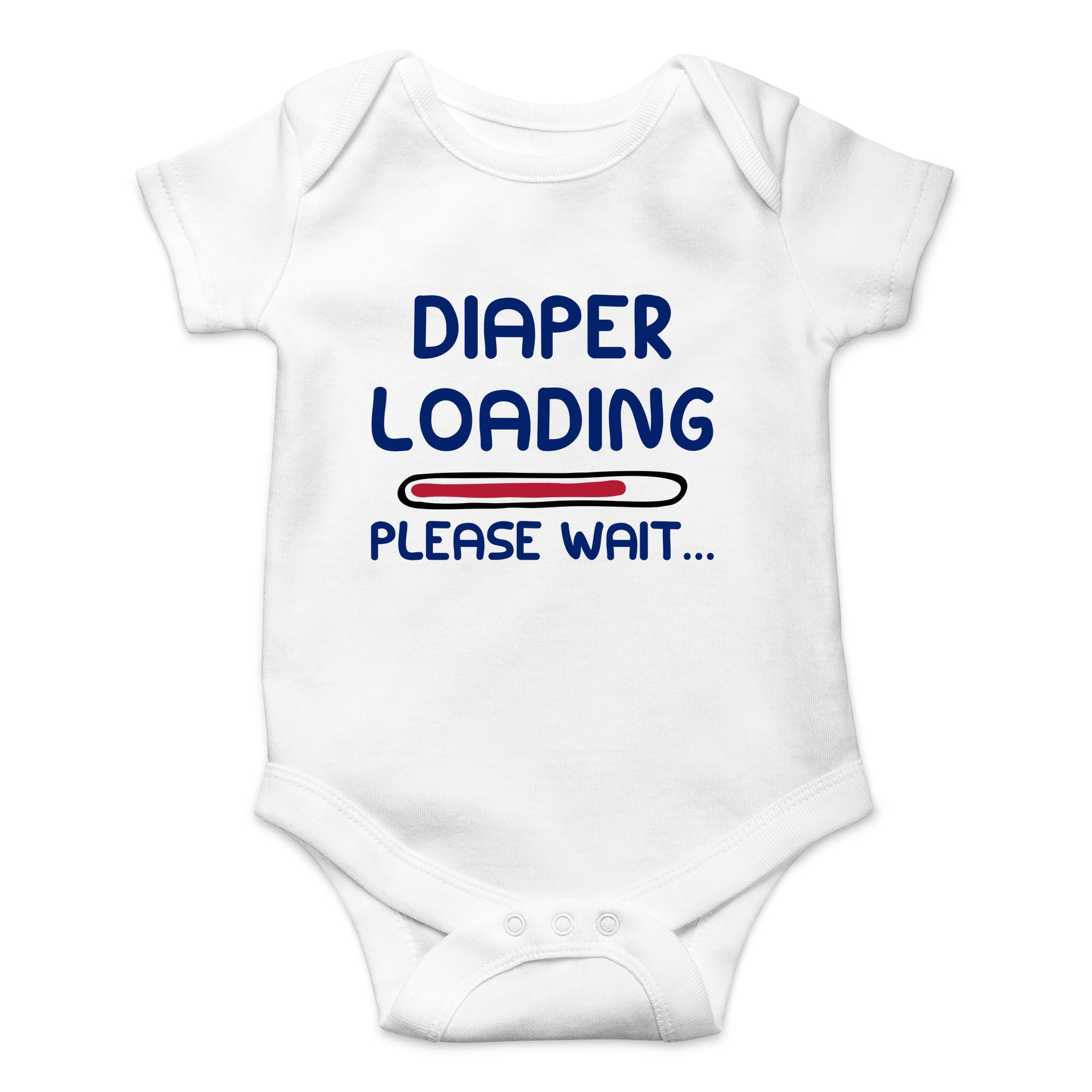Diaper Loading, Please Wait Poop is Coming Funny Pooping Joke Cute OnePiece Infant Baby