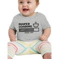 thumbnail image 1 of Diaper Loading Please Wait T-Shirt Infant -Smartprints Designs,  24 Months, 1 of 4