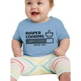 thumbnail image 1 of Diaper Loading Please Wait T-Shirt Infant -Smartprints Designs,  6 Months, 1 of 4