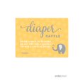 thumbnail image 1 of Koyal Wholesale Yellow Gray Gender Neutral Elephant Baby Shower, Diaper Raffle Cards – 30-Pack, 1 of 1