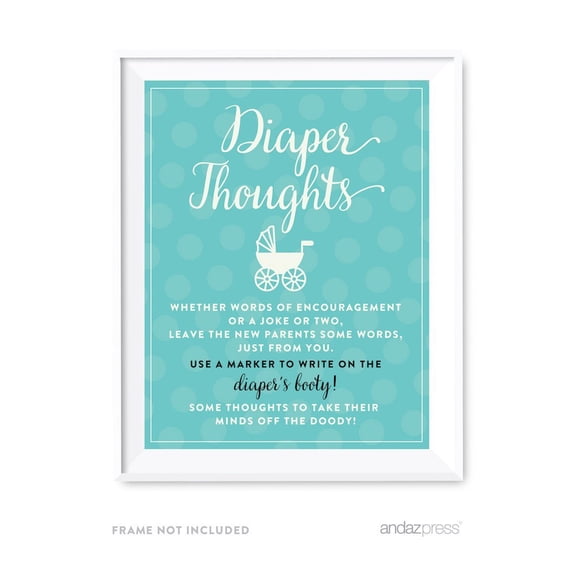 Diaper Thoughts Baby & Co. Baby Shower Games & Fun Activities