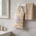 Material Count App Diaper Wet Wipe Pouch Quilted Hanging Floral Reusable Fabric Cover with ...