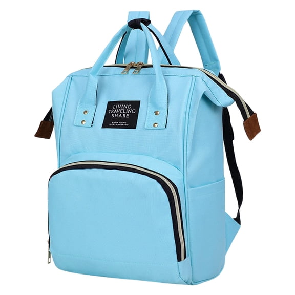 Diaper bag backpack, multifunctional cave-shaped diaper bag with insulated pockets, waterproof, large capacity