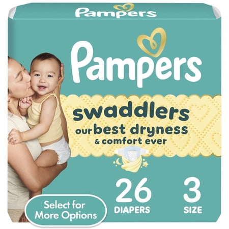 Swaddlers Diapers, Size 3, 26 Count (Select for More Options)