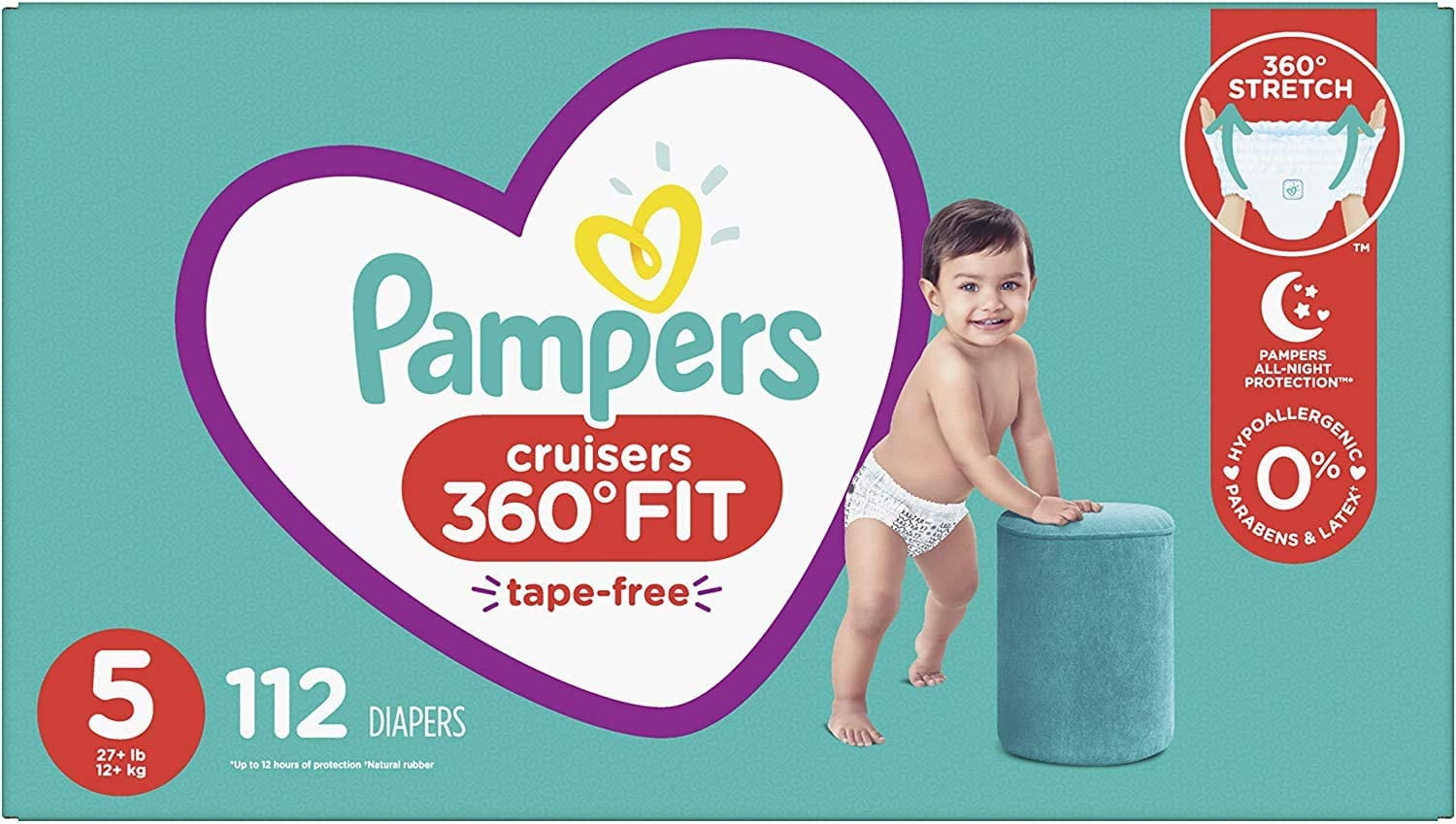 Pampers Cruisers 360 Fit Diapers, Active Comfort, Size 6, 92 Ct, Diapers  Similar To Pampers 360
