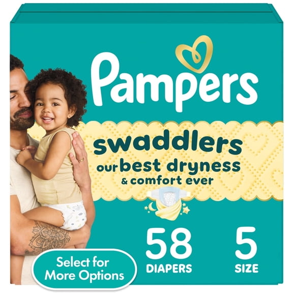 Diapers, Size S5, 58 Count (Select for More Options)