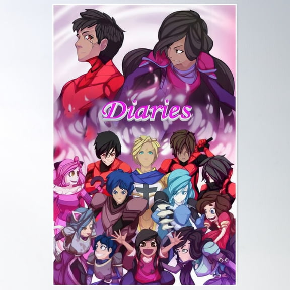 Diaries Cover All Hero Poster Wall Art, Modern Wall Decor For Living Room Bedroom, 8x12 UNFRAMED