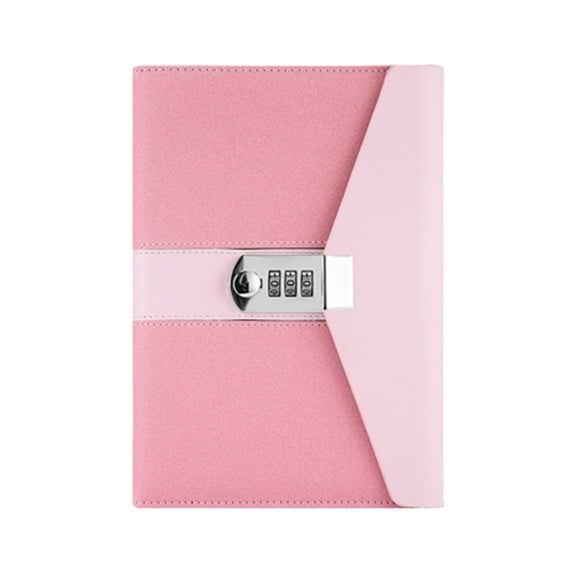 Diary And Lock, 2 In 1 Lock Diary With Combined Numeric Password, Lock Diary Diary - Pink