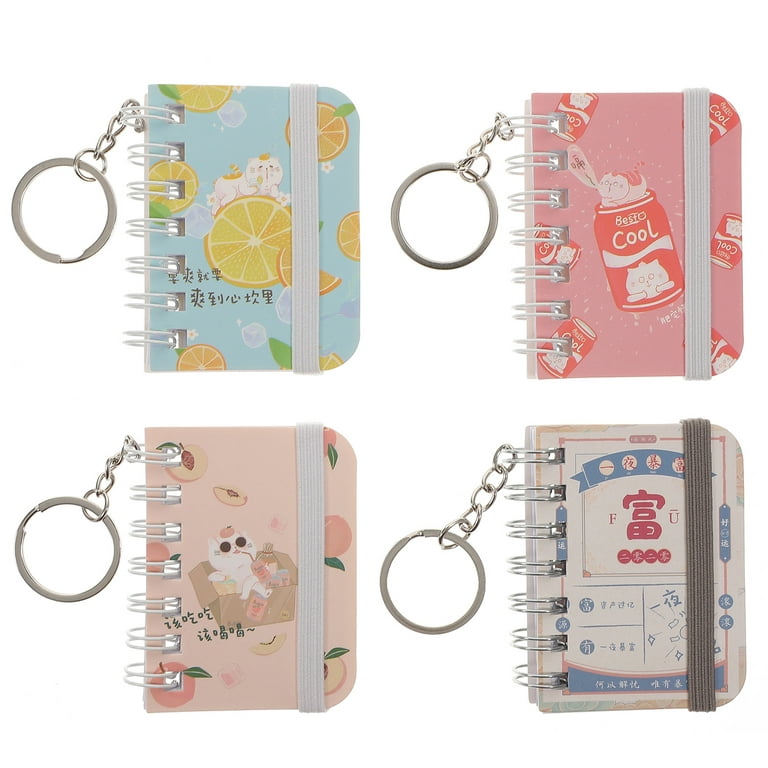 Diary Notebook Girls Keychain Kids Mini Journals Keyring Cat Real Fuzzy  Littles Journal Kawaii Kid Miniature Pendant