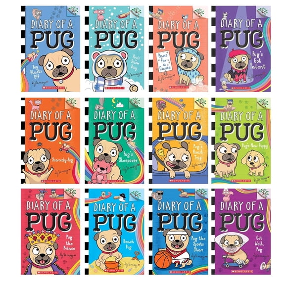 Diary Of A Pug Series 12-Book Collection Set (Book 1 To 12)