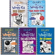 Diary of a Wimpy Kid By Jeff Kinney Book 12-16 Collection Set - Age 7-12 - Paperback