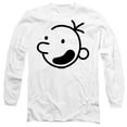thumbnail image 1 of Diary of a Wimpy Kid Wimpy Kid Head Unisex Adult Long-Sleeve T Shirt (2X-Large) White, 1 of 2