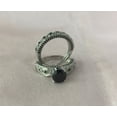 thumbnail image 1 of Diastar Jewels Round Cut Black CZ Solitaire Engagement Ring Set 14K White Gold Plated, 1 of 4