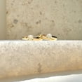 thumbnail image 1 of Diastar Jewels Women's 14K Yellow Gold Finish Silver Round Lab Created Fire Opal Hoop Earrings, 1 of 6