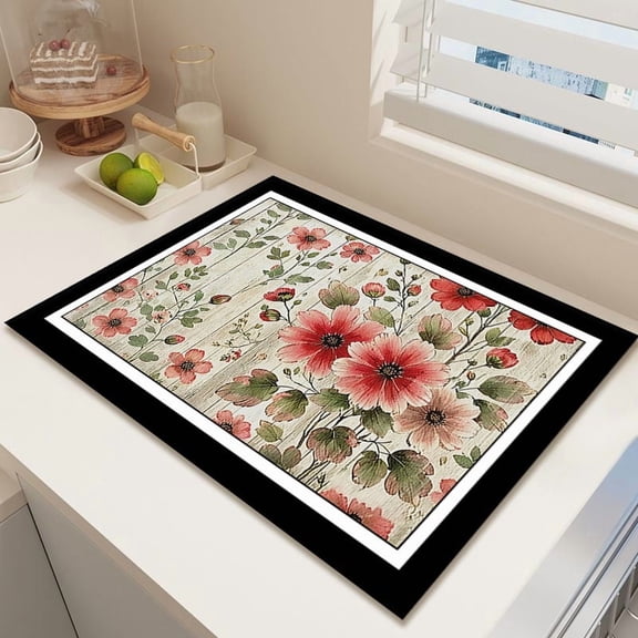 Diatom Mud Absorbent Kitchen Countertop Drain Mat - 40x60cm Fast Drying Stone Dish Drying Mat for Sink Side, Dining Table, Bar Counter, and Coffee Station