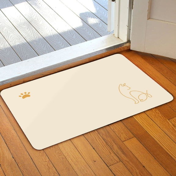 Diatom Mud Floor Mat,Modern Non-Slip Absorbent Bathroom Mat with Quick Drying Water Absorption,Stylish Anti-Fall Mat for Bathrooms Kitchens and Laundry Rooms,Easy Clean Floor Protection-F