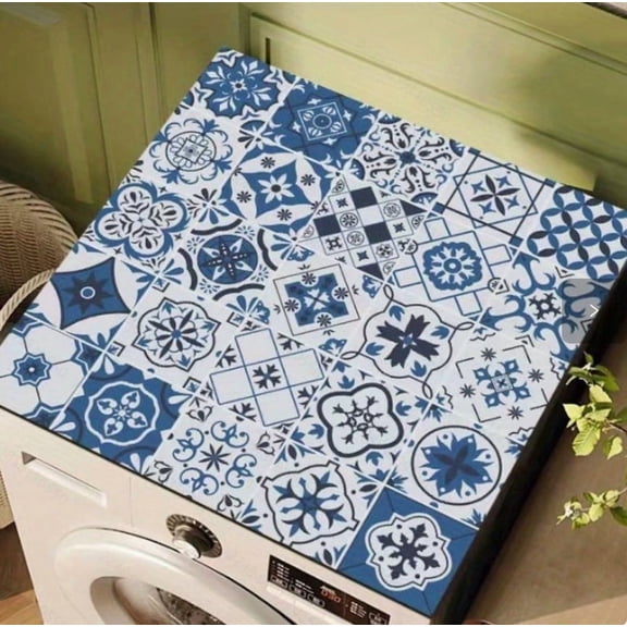 Diatom Mud Washing Machine Mat 50x60cm Super Absorbent Laundry Room Rug, Odor Control Stone Mat for Top Load & Front Load Washers, Non-Slip Protective Cover, Easy Clean Eco-Friendly Design