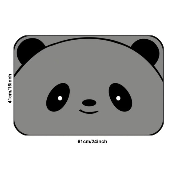 Diatom Mud Water-absorbing Mats At The Entrance Of The Bathroom, At The Entrance Door, for The Kitchen And Bar Counter, Slip- And Wear-resistantud Panda-shaped Floor Mat