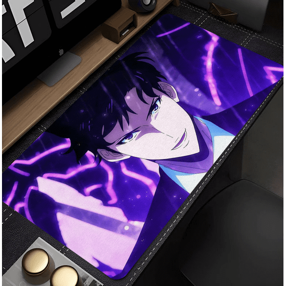 Diatom mud Mouse Pad 75*45CM Large Size,Solo Leveling Theme Mouse Pad PC Mouse Pads with Premium-Textured Mousepad with Non-Slip Base