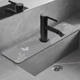 thumbnail image 1 of Diatomaceous Earth Absorbent Mat for Sink - 5.43x14.96in Spatter-Proof Drainage Pad, PVC Countertop Protector for Kitchen & Bathroom Faucets, Non-Slip Back, Easy Clean Gray Mat, 1 of 6