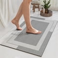 thumbnail image 1 of Diatomaceous Earth Bath Mat, Absorbent Fast Drying Bathroom Rug, Non Slip Rubber Backing Floor Mat for Shower Tub, 1 of 6