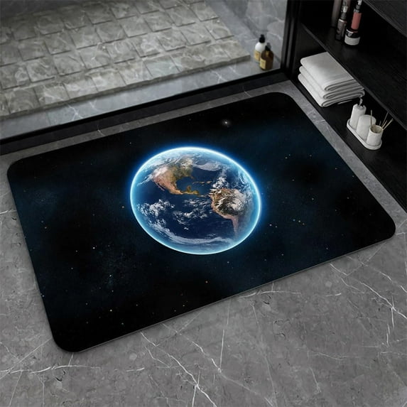 Diatomaceous Earth Bath Mat,Beautiful Earth Non-Slip Volume Super Absorbent Fast Drying Eco-Friendly Easy to Clean for Bathroom Kitchen Door mat 16×24Inch (40 * 60cm)