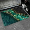 thumbnail image 1 of Diatomaceous Earth Bath Mat,Black and Green Gold Marble Non-Slip Volume Super Absorbent Fast Drying for Bathroom Kitchen Door mat,Eco-Friendly Easy to Clean 17×27.5Inch (43 * 70cm), 1 of 6