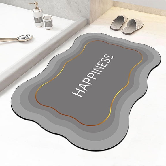 Diatomaceous Earth Bath Mat Cloud Shape Super Absorbent Quick Dry Diatomite Stone Bath Mat Non Slip Shower Mat Thin Bathroom Mat Fit Under Door, Bathroom Floor Mat For In Front Of Bathtub Shower