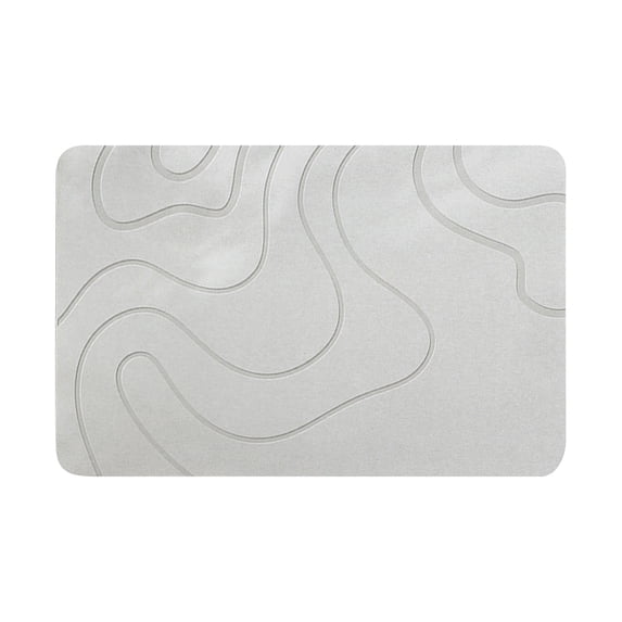 Diatomaceous Earth Bath Mat, Fast Drying Bathroom Floor Mat for Shower, Non Slip Stone Drying Mat for Bathroom and Kitchen Counter, Quick Drying Absorbent Bath Mat for Inside Or