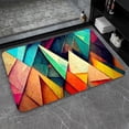 thumbnail image 1 of Diatomaceous Earth Bath Mat,Geometric Triangles and Polygons Non-Slip Volume Super Absorbent Fast Drying Eco-Friendly Easy to Clean for Bathroom Kitchen Door mat 20×31Inch (50 * 80cm), 1 of 6