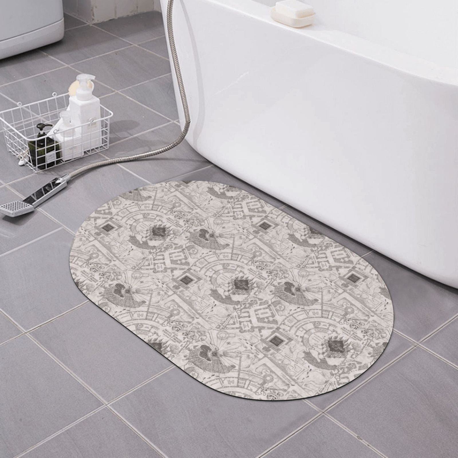 Diatomaceous Earth Bath Mat,Movie Harry Potter NonSlip Volume Super