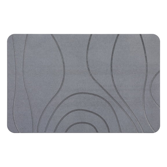 Diatomaceous Earth Bath Mat Non-Slip Quick Dry Absorbent Stone Floor Rug for Bathroom Kitchen