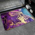 thumbnail image 1 of Diatomaceous Earth Bath Mat,Purple, Gold and Blue Marble Non-Slip Volume Super Absorbent Fast Drying for Bathroom Kitchen Door mat,Eco-Friendly Easy to Clean 20×31Inch (50 * 80cm), 1 of 6