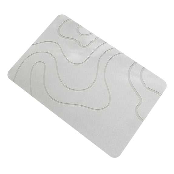 Diatomaceous Earth Bath Mat Rugs Super Absorbent Diatomite Stone Bath Mat Non Slip Quick Dry Thin Bathroom Mat Fit Under Door,Floor Rugs in Front of Bathtub,Shower Room,Sink,15.4"x23.6"