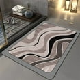 thumbnail image 1 of Diatomaceous Earth Bath Mat Rugs Super Absorbent Diatomite Stone Bath Mat Non Slip Quick Dry Thin Bathroom Mat Fit Under Door, Floor Rugs in Front of Bathtub, Shower Room, Sink,19.68x31.49in, 1 of 8
