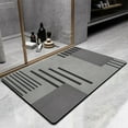 thumbnail image 1 of Diatomaceous Earth Bath Mat, Super Absorbent Bathroom Rug, Quick Drying Non Slip Toilet Floor Mat, Polyester Household Entrance Mat 40x60cm, 1 of 9