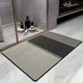 thumbnail image 1 of Diatomaceous Earth Bath Mat, Super Absorbent Bathroom Rug, Quick Drying Non Slip Toilet Floor Mat, Polyester Household Entrance Mat 40x60cm, 1 of 9