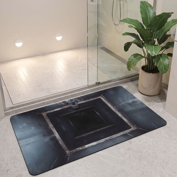 Diatomaceous Earth Bath Mat, Super Absorbent Quick Dry Floor Mat With Stain Resistant Wear Resistant Non Slip Surface, for Bathroom Entryway Kitchen Laundry Room Indoor Outdoor Use