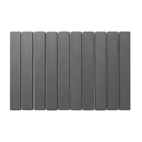 Diatomaceous Earth Drying Mat Absorbent Quick Dry Stone Mat for Kitchen Dishes and Bathroom 24x15 Inch Dark Gray