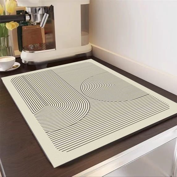 Diatomaceous Earth Mat, Fast Drying and Absorbent Bath Mat, Non-Slip Stone Mat for Bathroom Kitchen Entryway, 40x30cm