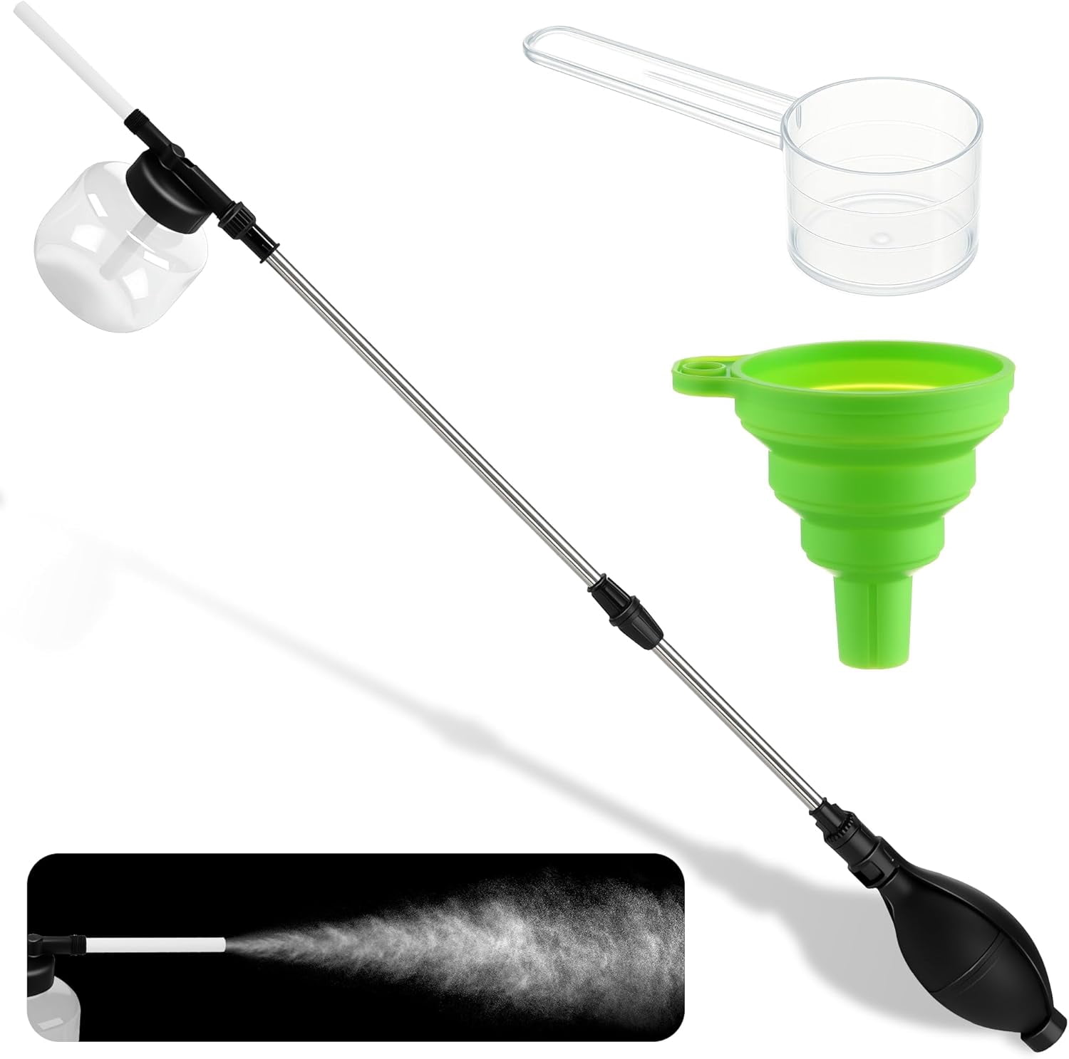 Diatomaceous Earth Powder Duster, Extendable 16.5" to 26.2" Bulb ...